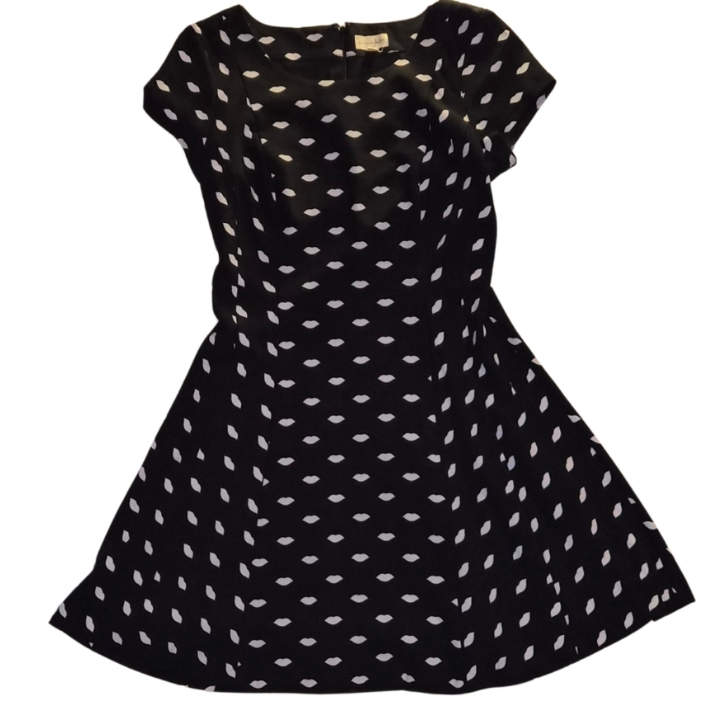 Elegant Black and White Women's Dress